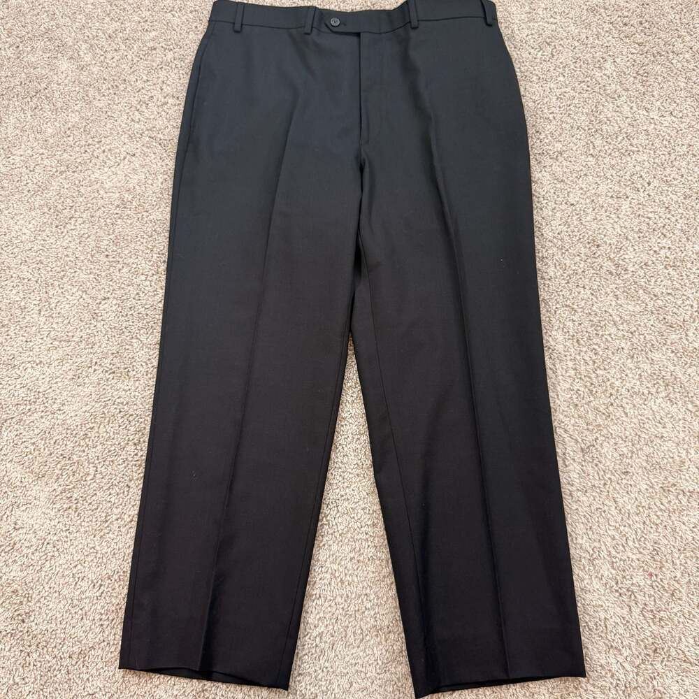 Lauren Ralph Lauren Total Comfort Black Dress Pants Mens 38x28 EUC